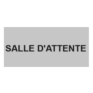Plaque de porte "SALLE D'ATTENTE"