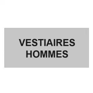 Plaque de porte "VESTIAIRES HOMMES"