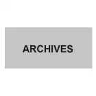 Plaque de porte "ARCHIVES"