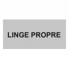Plaque de porte "LINGE PROPRE"