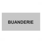 Plaque de porte "BUANDERIE"