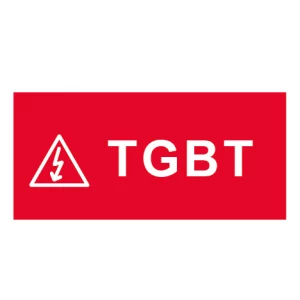 Plaque de porte "TGBT"