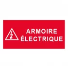 Plaque de porte "ARMOIRE ELECTRIQUE"