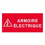 Plaque de porte "ARMOIRE ELECTRIQUE"