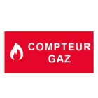 Plaque de porte "COMPTEUR GAZ"
