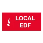 Plaque de porte "LOCAL EDF"