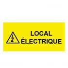 Plaque de porte "LOCAL ELECTRIQUE"
