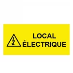 Plaque de porte "LOCAL ELECTRIQUE"