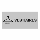 Plaque de porte "VESTIAIRES FEMME"
