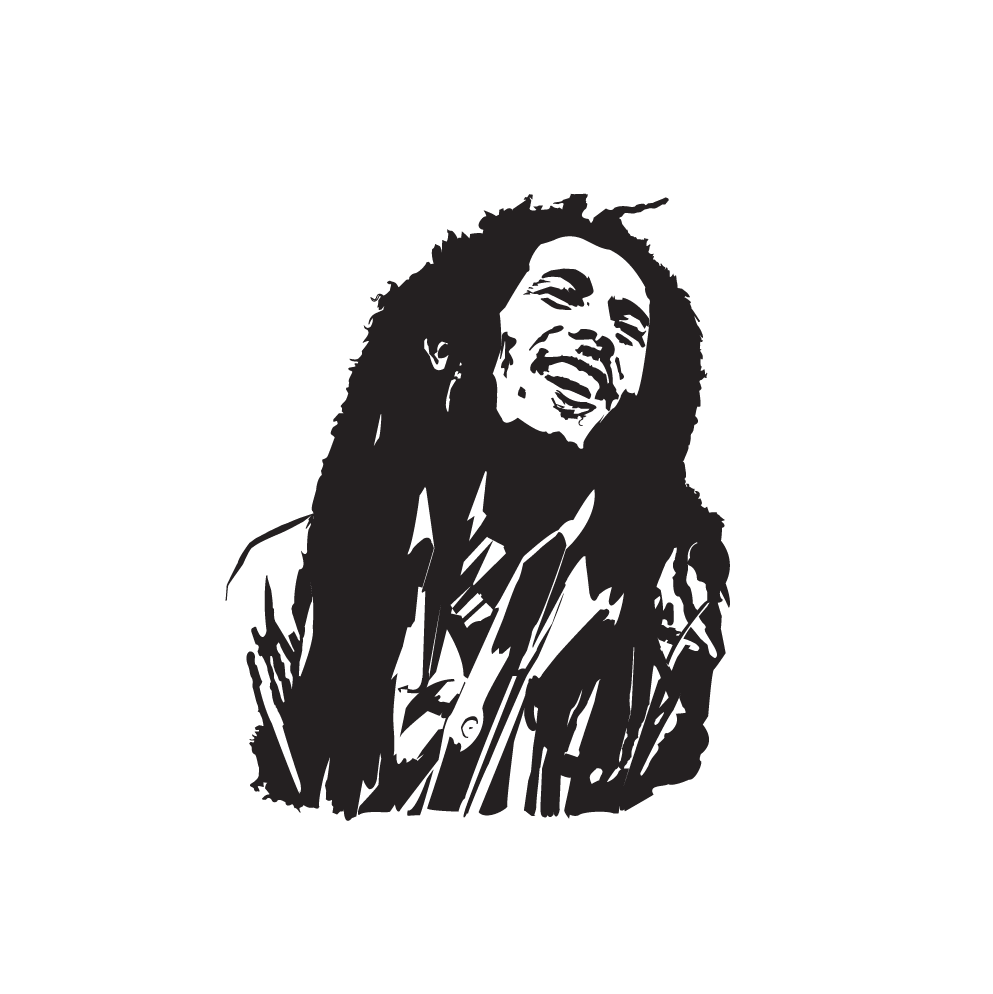 Sticker décoratif "BOB MARLEY"