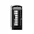 Sticker décoratif "TELEPHONE LONDRE"
