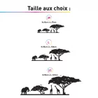TAILLES STICKER DECORATIF AFRICA