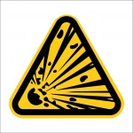 Panneau sécurité "Danger d'explosion"