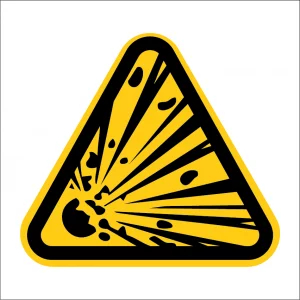 Panneau sécurité "Danger d'explosion"