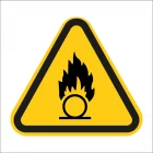 Panneau sécurité "Danger substances comburantes"