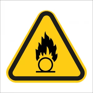 Panneau sécurité "Danger substances comburantes"