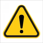 Panneau sécurité "attention danger temporaire"