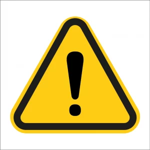 Panneau sécurité "attention danger temporaire"