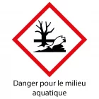 Panneau sécurité "danger pour le milieu aquatique"
