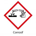 panneau sécurité "corrosif"