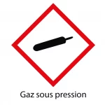 Panneau sécurité "gaz sous pression"