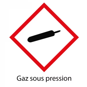 Panneau sécurité "gaz sous pression"
