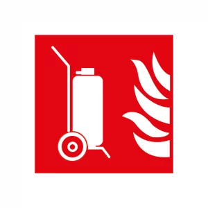 panneau sécurité "extincteur sur roues"