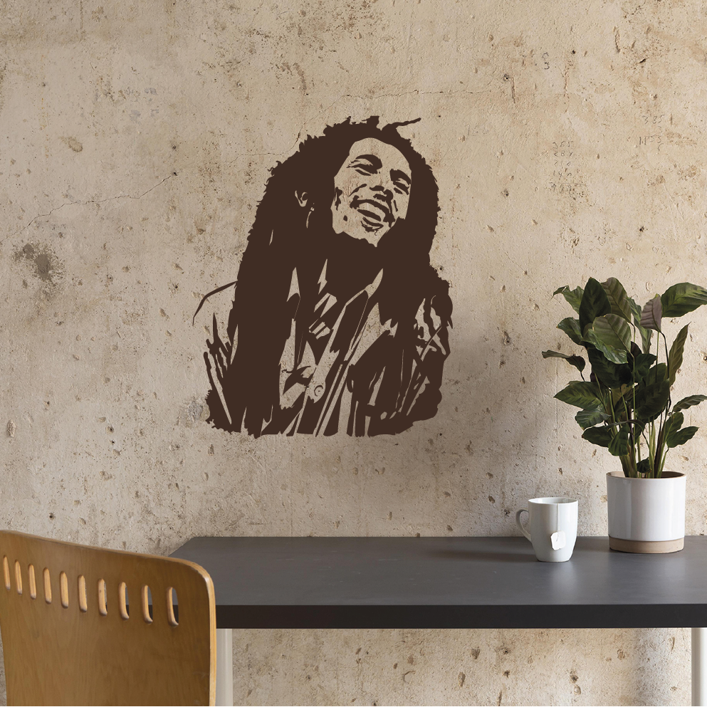 SIMULATION BOB MARLEY SIMULATION STICKER DECORATIF BOB MARLEY