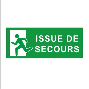 Panneau sécurité "Issue de secours"