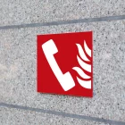 Panneau sécurité "appel incendie"