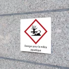 SIM Panneau sécurité "danger pour le milieu aquatique"