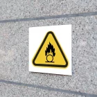 SIM Panneau sécurité "Danger substances comburantes"