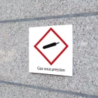 SIM Panneau sécurité "gaz sous pression"